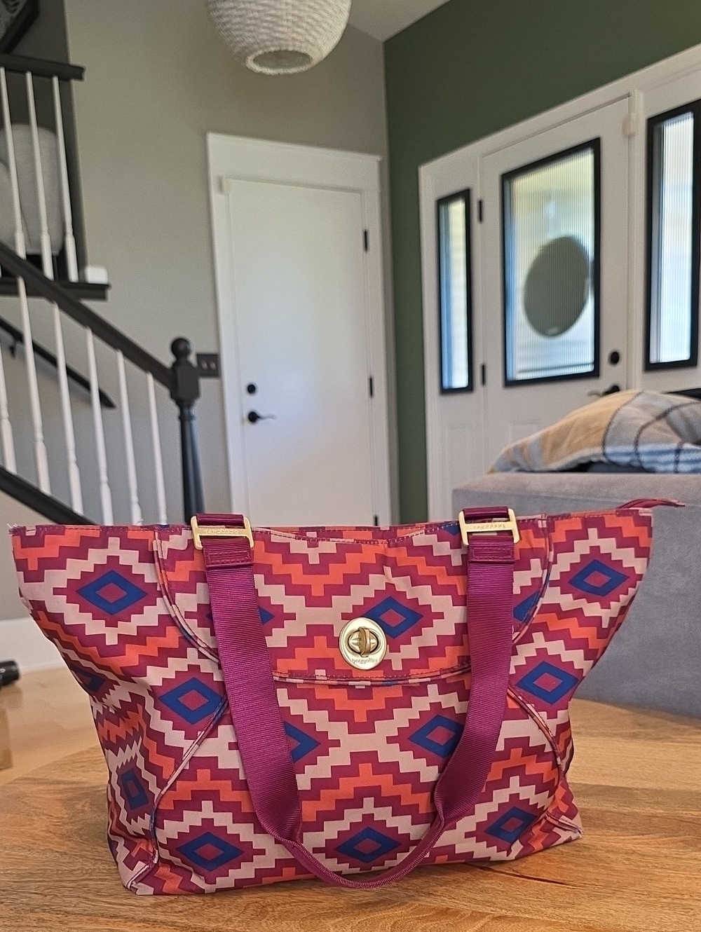 Baggallini Alberta Travel Tote In Aztec Print